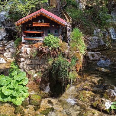 Vodopády Myrafälle a divoká tiesňava Steinwandklamm 006