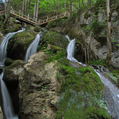 Vodopády Myrafälle a divoká tiesňava Steinwandklamm 014